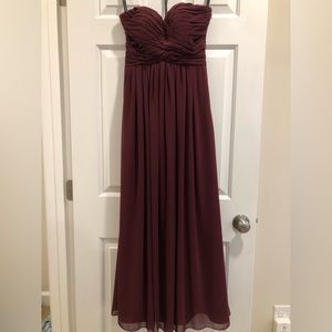 Bill Levkoff Chiffon Strapless Dress Sz 0